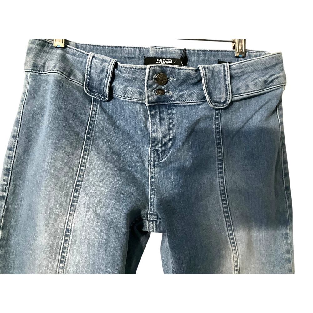 Jaded‎ London Capri Fit Light Wash Denim Jeans W30 Cropped Wide Leg NEW - Picture 5 of 7